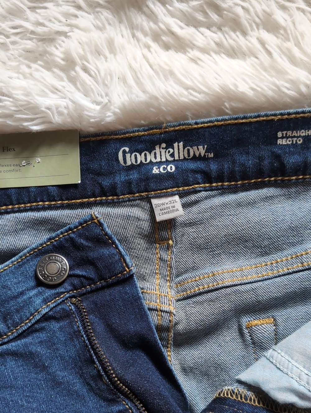 NWT Goodfellow & Co Blue Denim Straight Leg Flex Men's Jeans Size 30x32 - Picture 9 of 15
